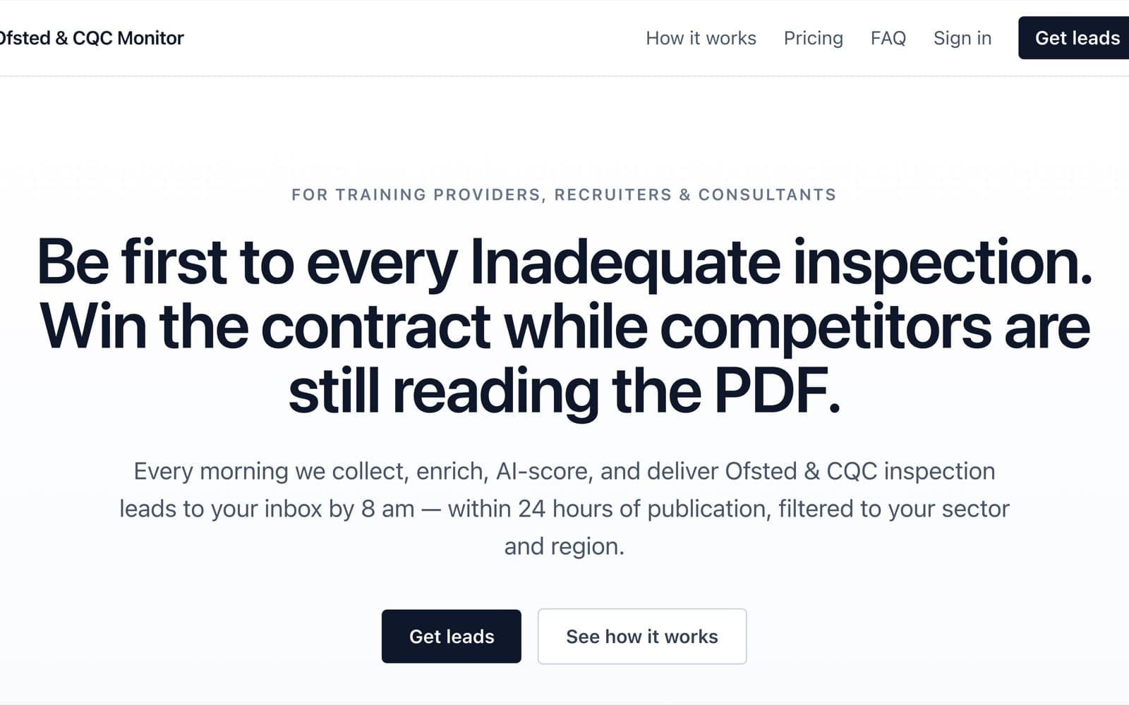 Ofsted / CQC Inspection Monitor — inspections.ircnf.com