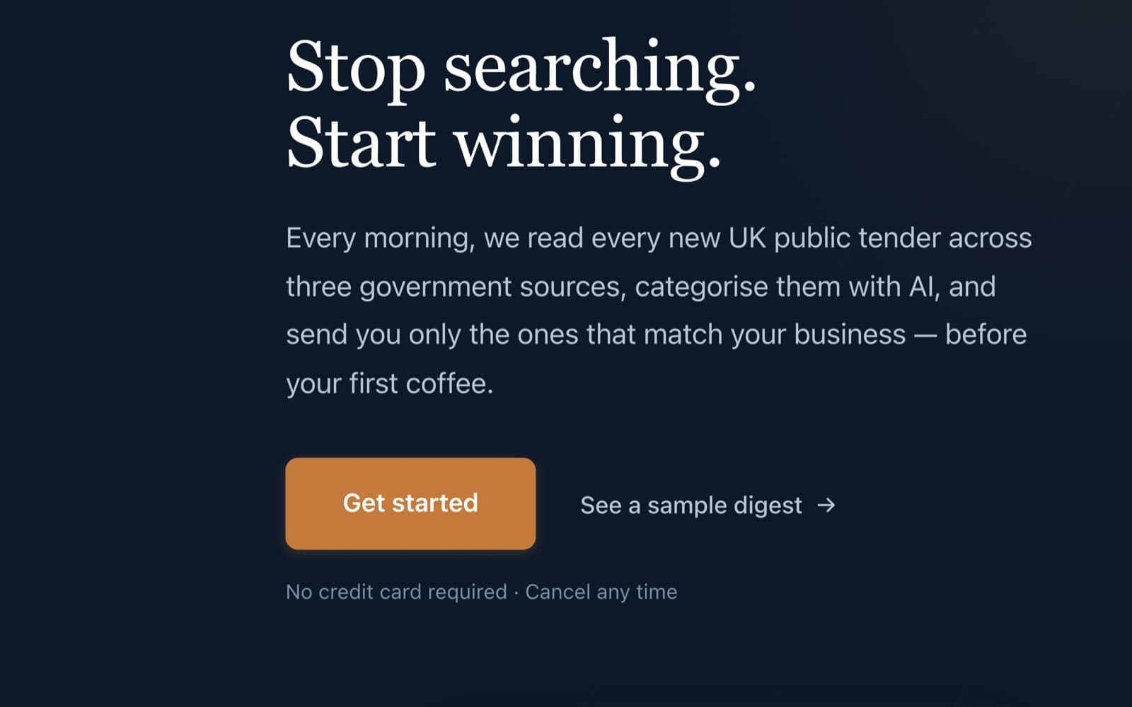 UK Tender Monitor — tenders.ircnf.com