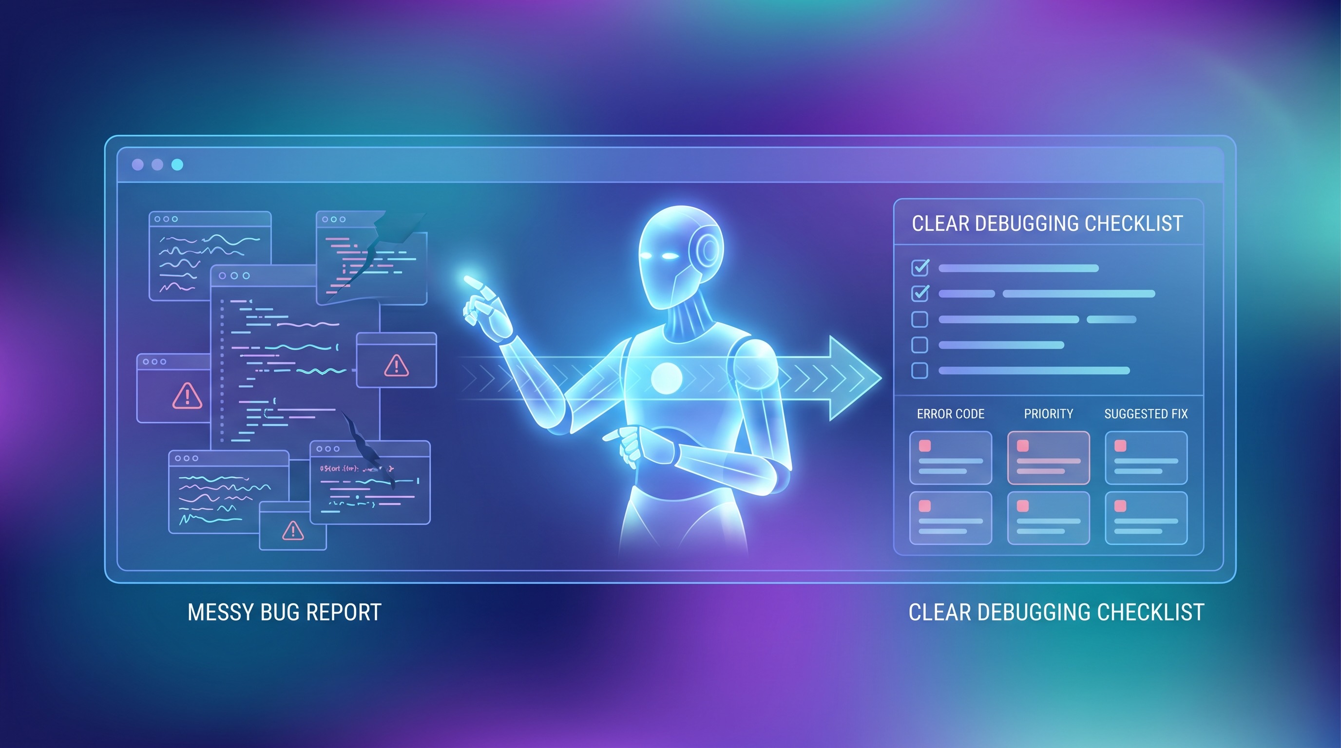AI Prompt: Turn Vague Bug Reports Into Debugging Briefs